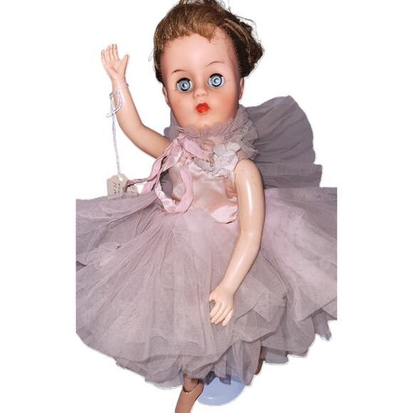 14" 1955 Vintage Mid Century "Valentine Aida Toe Dancing Ballerina" Doll - Picture 2 of 13